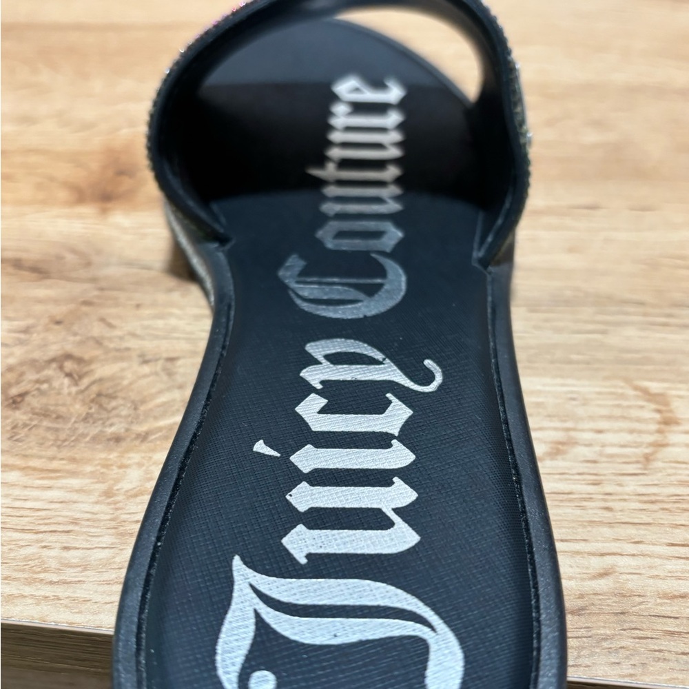 Juicy Couture Women's Multicolor bling  Slide Sandals size 6.5 - Picture 5 of 6